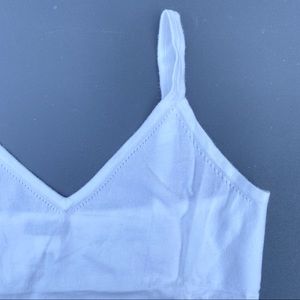 J.crew white knit V-neck camisole tank top medium